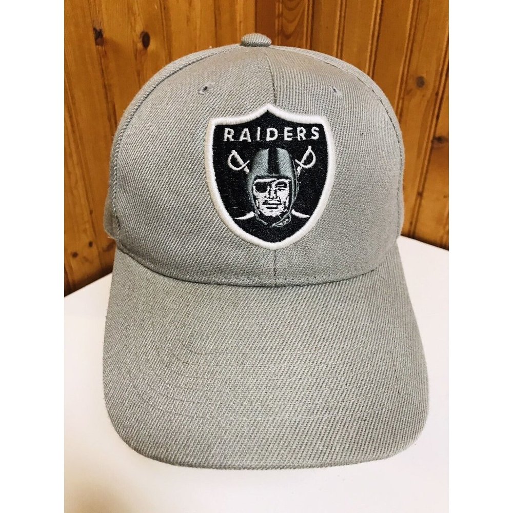 Raiders Gray Adjustible Hat Oakland Las Vegas